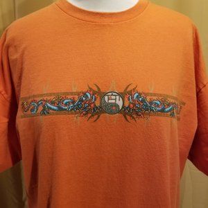 Vintage, Year of the Dragon Y2K, Bright Orange, Dragon Screen Print XL Tee-shirt